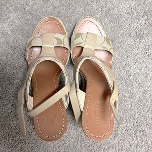 Coach wedge sandals
